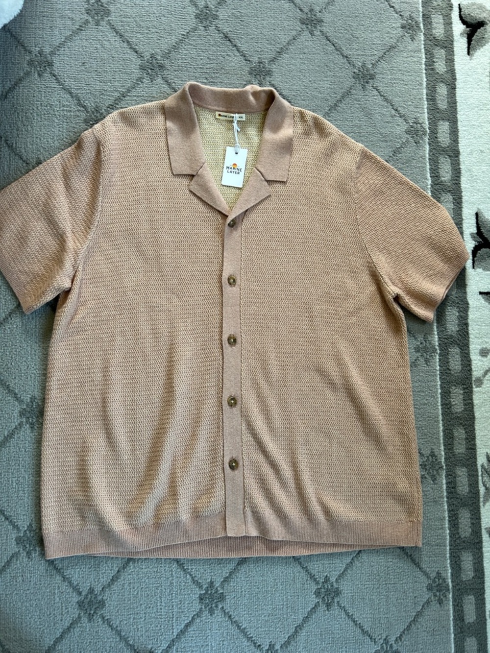 Marine Layer Asher Sweater Resort Shirt NWT